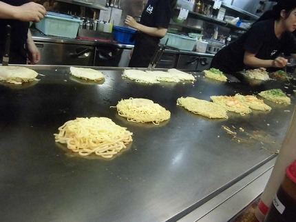 お好み焼き 長田屋 焼き方